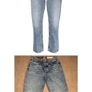 rag & bone Nina Calypso High-rise Ankle Cigarette Jean In Blue size 25